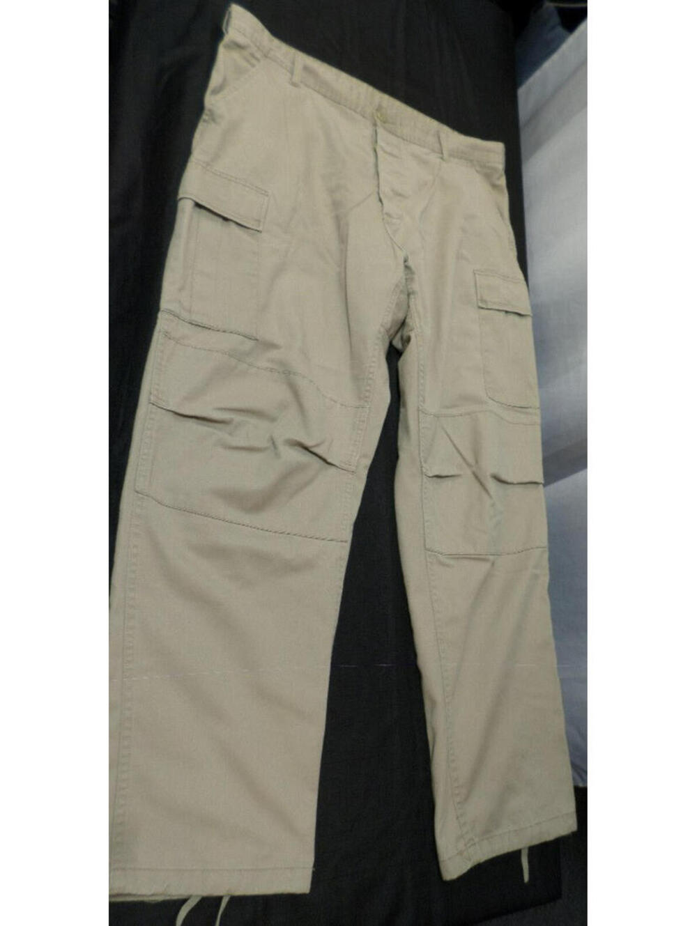 MILITARY STYLE BDU TAN CARGO TROUSER PANTS 35 x 29 1/2